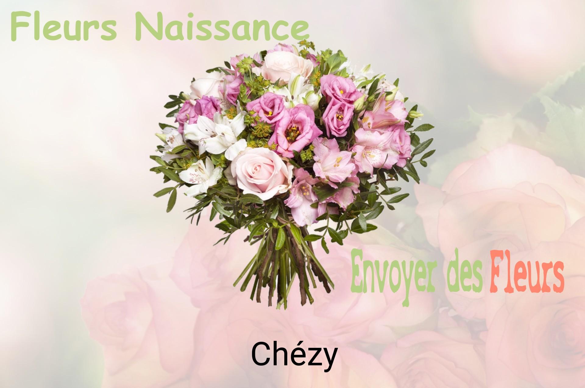 Bouquet de fleurs de naissance livré à Chézy